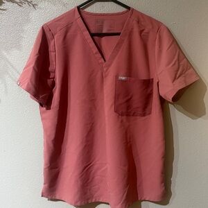 FIGS Women’s V-neck scrub top. PO#3555 Mauve. Excellent condition.